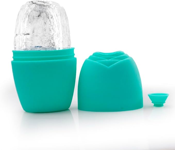 LATME Ice Cube Roller for Face Eyes,Reusable Silicone Ice Mold,Womens Gifts,Face Massager Roller Puffiness Migraine Pain Relief and Minor Injury-Velvo Beauty