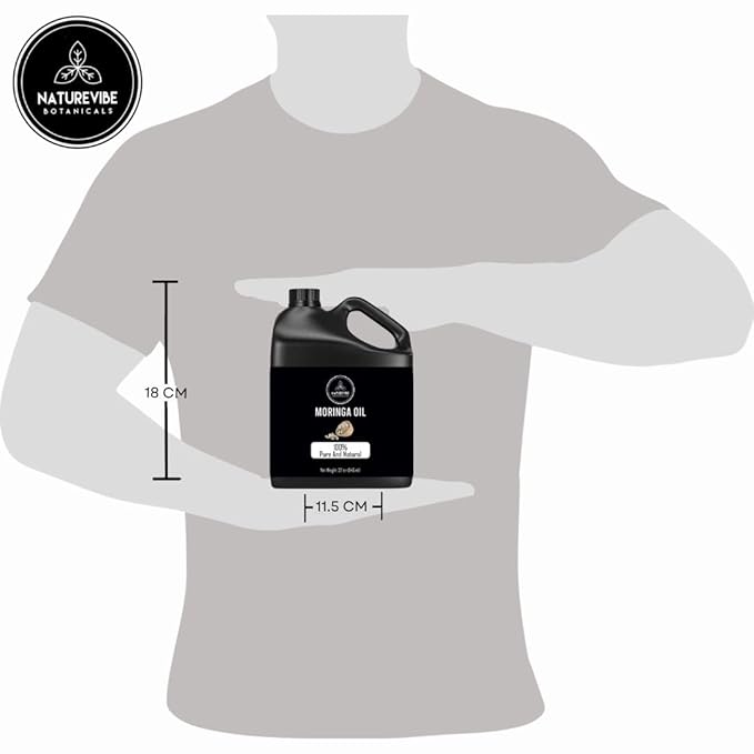 Naturevibe Botanicals Moringa Oil 32 Ounces | 100% Pure and Natural | Great for Skin Care and Hair Care-Velvo Beauty