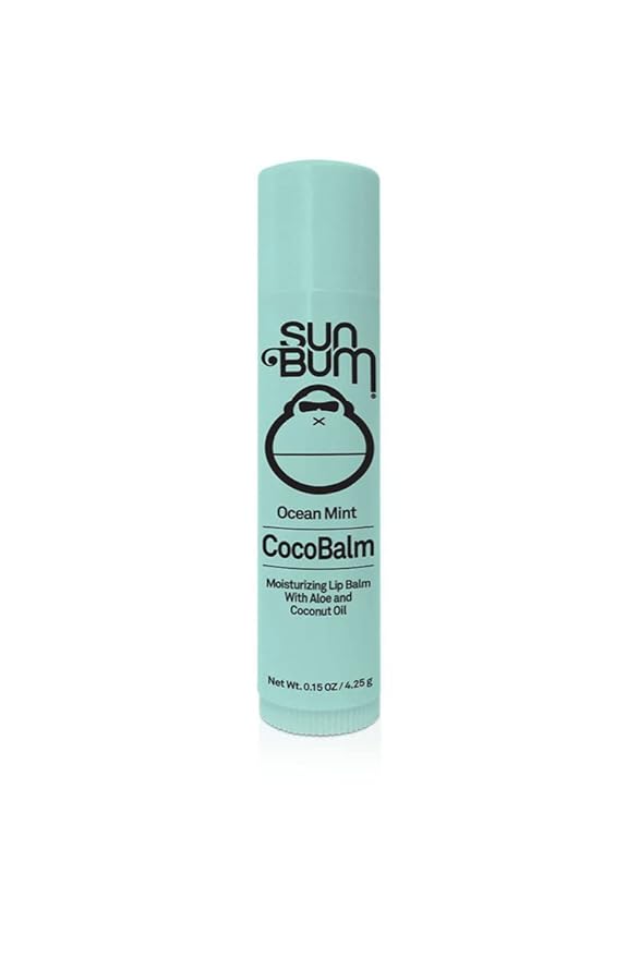 Sun Bum Ocean Mint Cocobalm | Hydrating Lip Balm with Aloe | Hypoallergenic, Paraben Free, Silicone Free,| 0.15oz Stick-Velvo Beauty