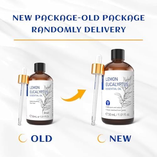 HIQILI Lemon Eucalyptus Oil, for Spary, Diffuser, Indoors, Outdoors, Garden, Yard, 100% Pure Natural - 1.01 Fl Oz-Velvo Beauty