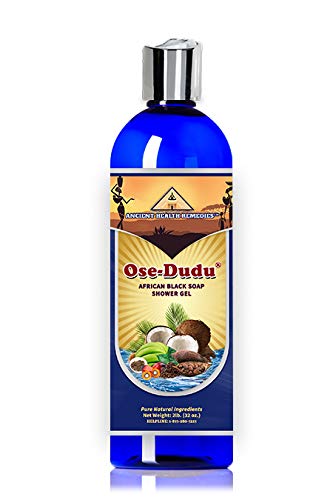 Organic, Anti-Bacterial OSE DUDU LIQUID BLACK SOAP GEL 2 LB (32 oz) Acne Eczema Dry Skin Psoriasis Scar Removal Face and Body Wash Skin Care (GHANA)-Velvo Beauty