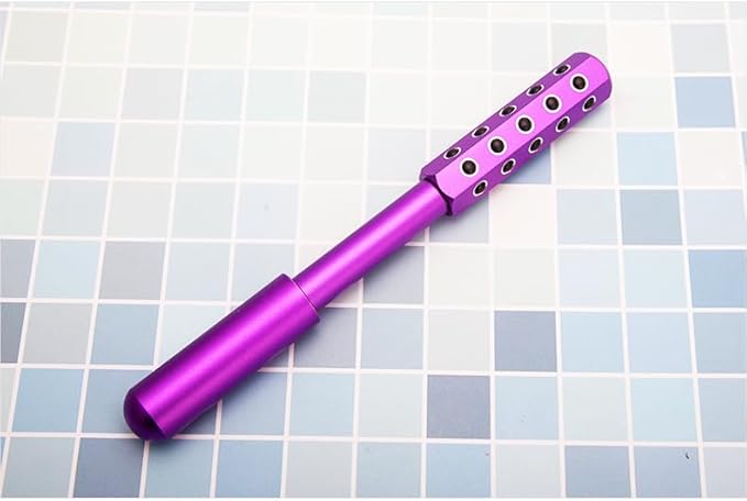 Beauty Massage Roller, Facial Massage Tool, 30 Germanium Stone Uplifting Face ，Uplifting Face Massager Roller (Purple)-Velvo Beauty
