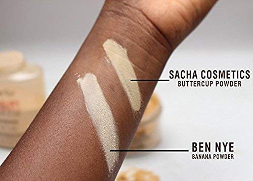 Sacha BUTTERCUP Setting Powder Makeup 1.75 Oz. Translucent Setting Powder for Oily Skin Finishing Powder Loose Powder Makeup Blurring Powder Blurs Fine Lines and Pores For Medium to Dark Skin Tones-Velvo Beauty