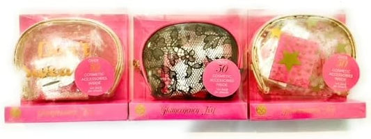 Glam Cosmetic Accessory Kit - 50 items (Black Lace)-Velvo Beauty