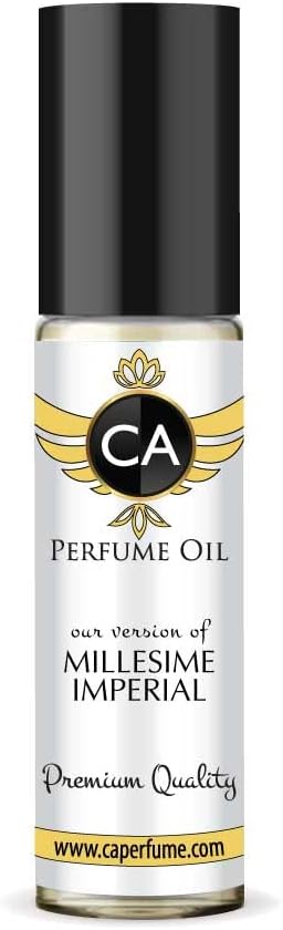 CA Perfume Impression of Millesime Imperial For Women & Men Replica Fragrance Body Oil Dupes Alcohol-Free Essential Aromatherapy Sample Travel Size Concentrated Long Lasting Roll-On 0.3 Fl Oz/10ml-Velvo Beauty