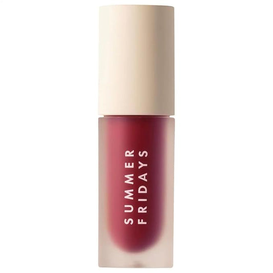 Summer Fridays Dream Lip Oil - Tinted Lip Oil with Moisturizing Sheer Coverage, High-Shine and Deep Hydration - Non-Sticky Formula for Long-Lasting Softness - Midnight Berry (0.15 Oz)-Velvo Beauty