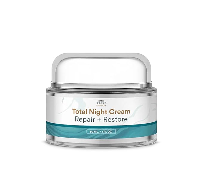 SUN COAST SCIENCES - Total Night Cream, Night Face Cream for All Skin Types, by Dr. Mark Rosenberg - 1 fl oz-Velvo Beauty