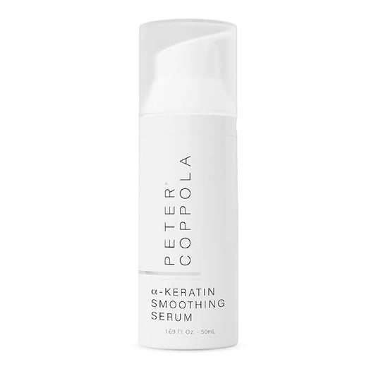Peter Coppola a-Keratin Smoothing Serum - Lightweight Serum Adds Shine & Moisture To Frizzy And Damaged Hair - Hair Repair Serum With Argan Oil Conditions & Hydrates Frizz & Split Ends 1.69 oz-Velvo Beauty