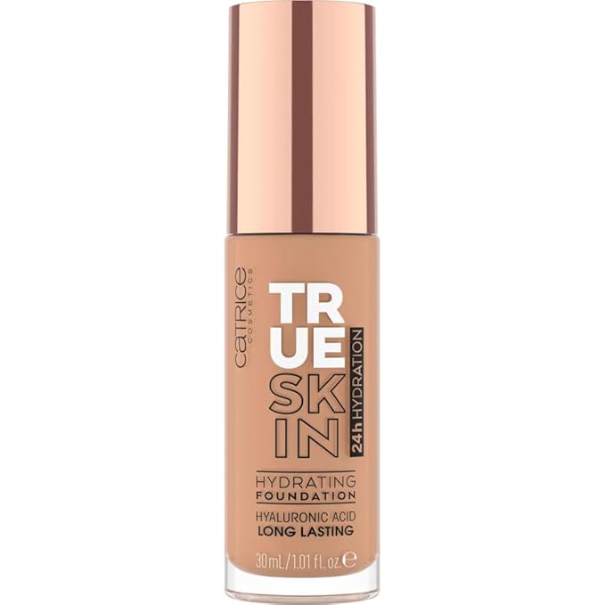Catrice | True Skin Hydrating Foundation | Lightweight Buildable Coverage with Hyaluronic Acid and Watermelon Seed Oil | Vegan & Cruelty Free (046 | Warm Toffee)-Velvo Beauty