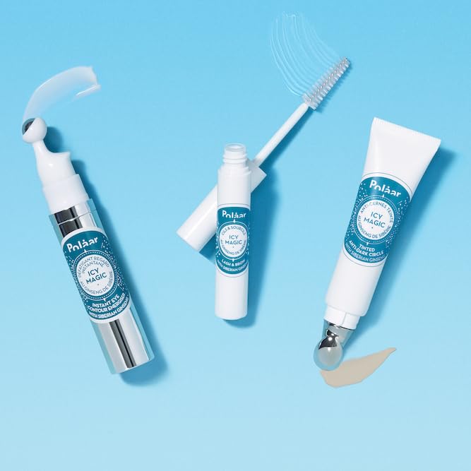 Polåar - Icy Magic Tinted Anti-dark Circles with Siberian Ginseng - Illuminates & smoothes eye contour - Universal shade - Fragrance-Free - 97% Natural, Vegan, Cruelty Free, Made in France - 0.4 Fl Oz-Velvo Beauty