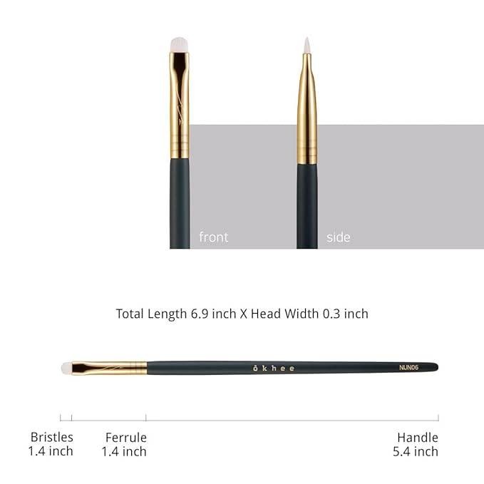 [SOO ADOR] okhee Eyeline Smudge Brush NUN 06 - Perfect for Creating Smoky Eyes and Diffused Eyeliner | Designed by K-Pop Makeup Artist Seo Ok | Makeup Brush Eye Brush-Velvo Beauty
