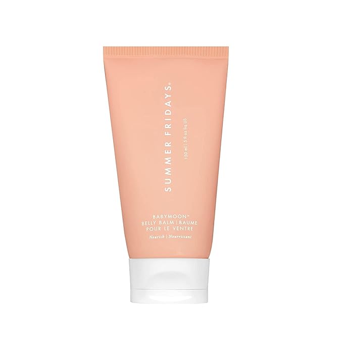 Summer Fridays Babymoon Belly Balm - Nourishing Balm + Body Moisturizer Enriched with Calendula Oil + Vitamin E to Help Reduce the Appearance of Stretch Marks and Dry Skin (5 Fl Oz)-Velvo Beauty