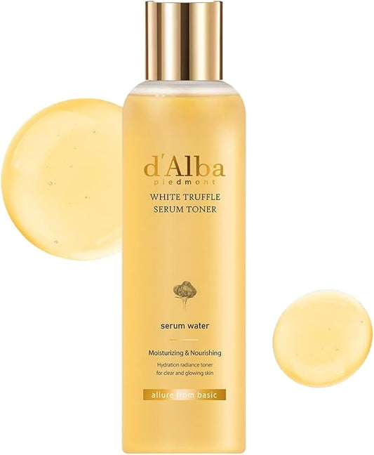 d'alba Piedmont White Truffle Moisturizing Serum Toner, Glass Skin with Double Vitamin Skincare, Face Moisturizer, (6.08fl. oz)-Velvo Beauty