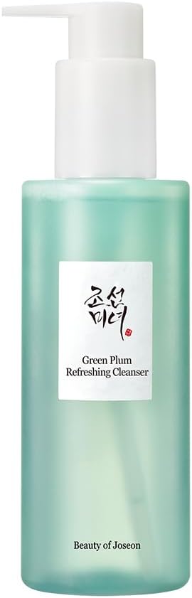 Beauty of Joseon Green Plum Refreshing Cleanser Gel Type Deep Pore Cleansing, Acne Face Wash, Blackhead Remover for All Skin Types, Korean Skincare 200ml, 6.76 fl.oz-Velvo Beauty