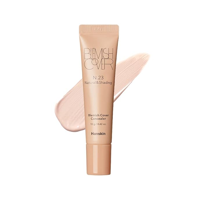 Hanskin New Blemish Cover Full Coverage Concealer, Semi Matte Creamy Formula, Flawless Finish, Korean Cosmetic [Natural/12g]-Velvo Beauty