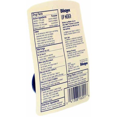 Lip Medex Size .38z Blistex Lip Medex .38oz-Velvo Beauty