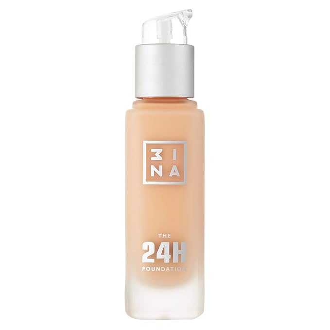 3INA The 24H Foundation 627-24H Long-Wearing Formula - Medium To High Buildable Coverage - Smooth Matte Finish - Expanded Shade Selection - Waterproof, Cruelty Free, Vegan Makeup - 1.01 Oz-Velvo Beauty