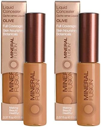 Mineral Fusion Liquid Concealer, Olive, 0.36 Ounce (Packaging May Vary) (Pack of 2)-Velvo Beauty