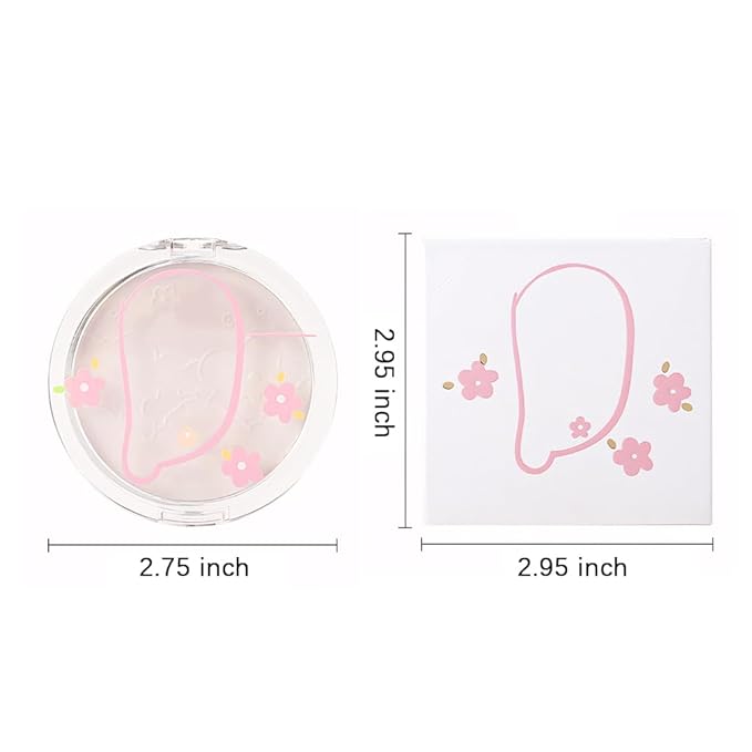 Face Oil Control Pressed Setting Powder-Clarifying Finishing Powder,Waterproof Long Lasting Setting Powder Makeup,Blurs Fine Lines&Imperfections,Translucent Powder Setting Powder with Powder Puff-Velvo Beauty