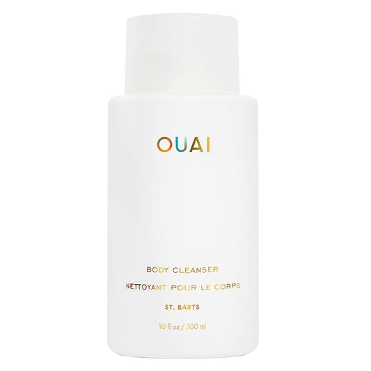 OUAI Body Cleanser, St. Barts - Foaming Body Wash with Jojoba Oil and Rosehip Oil to Hydrate, Nurture, Balance and Soften Skin - Paraben, Phthalate and Sulfate Free Skin Care Products - 10 Oz-Velvo Beauty