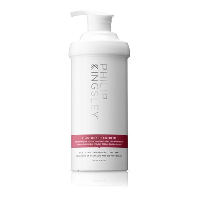 PHILIP KINGSLEY Elasticizer Extreme Deep-Conditioning Hair Mask Repair Treatment for Dry Curly Hair and Over-Processed or Damaged Hair Deeply Conditions, Adds Bounce and Shine, 16.9 oz-Velvo Beauty
