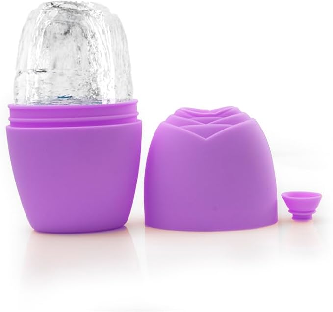 LATME Ice Cube Roller for Face Eyes,Reusable Silicone Ice Mold,Womens Gifts,Face Massager Roller Puffiness Migraine Pain Relief and Minor Injury-Velvo Beauty