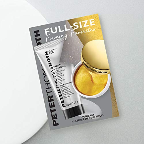 Peter Thomas Roth | Full-Size Firming Favorites 2-Piece Kit | Bestselling Peeling Gel For Face and Gold Eye Patches For Wrinkles, 2 ct.-Velvo Beauty