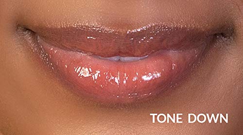 VASANTI Lip Plumper Hyaluronic Boost - Glossy, Non-Sticky, Paraben-Free, Hydrates, Softens and Volumizes Lips Natural Lip Plump Enhancer (Tone Down - Nude Brown)-Velvo Beauty