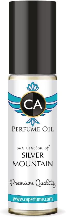 CA Perfume Impression of Silver Mountain For Women Replica Fragrance Body Oil Dupes Alcohol-Free Essential Aromatherapy Sample Travel Size Concentrated Long Lasting Attar Roll-On 0.3 Fl Oz/10ml-Velvo Beauty