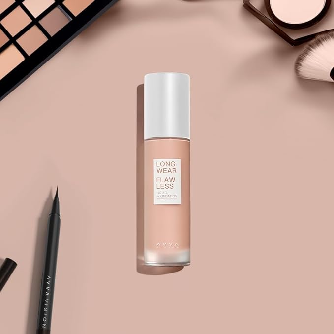 Liquid Foundation Makeup Natural True Skin Tone Full Coverage Concealer Flawless Complexion Blendable Longwear, 101, 1 fl. oz.-Velvo Beauty