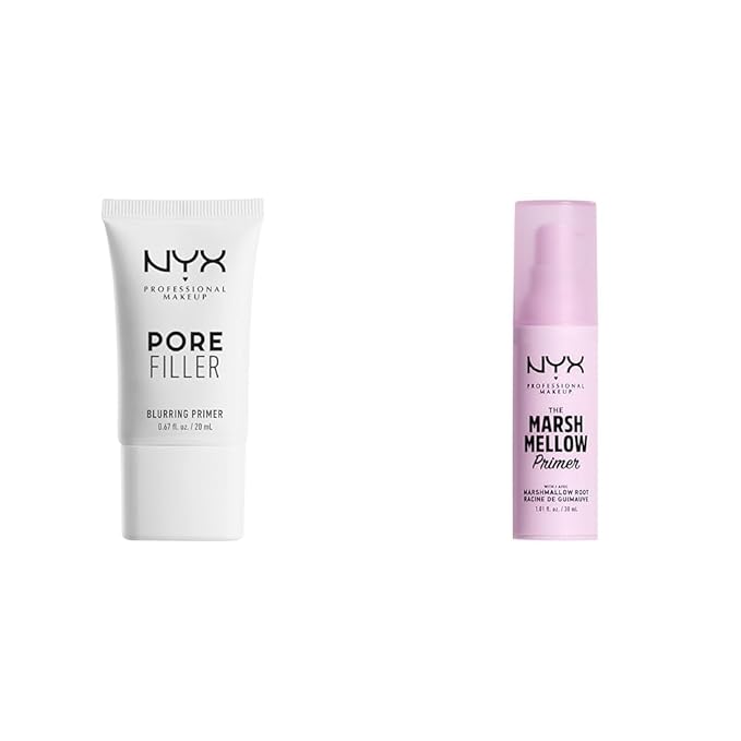 NYX PROFESSIONAL MAKEUP Pore Filler Blurring Primer and Marshmellow Smoothing Primer Vegan Face Primers-Velvo Beauty