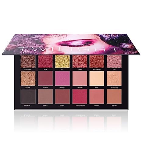 UCANBE Professional 18 Colors Eyeshadow Makeup Palette, High Pigmented 10 Matte + 7 Shimmer + 1 Metallic Glitter, Velvety Creamy Blendable Long Lasting Eye Shadow Pallets Makeup Set Kit-Velvo Beauty