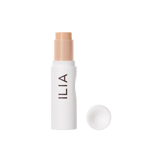 ILIA - Skin Rewind Complexion Stick - Foundation + Concealer + Skincare | Non-Toxic, Vegan, Cruelty-Free, Clean Makeup (9N - Tupelo, 0.35 oz | 10 g)-Velvo Beauty