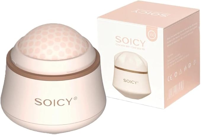 OPENDGO Facial Ice Roller 360° Rotating Massager Roller Ball Cooling Face Ice Roller for Reduce Puffiness and Relief Migraine, Pain,Ice Face Eye Massage Roller, Skin Care Tools-Velvo Beauty