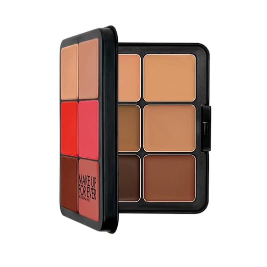 HD Skin Face Essentials Palette with Highlighters - Tan to Deep - Harmony 3 by Make Up For Ever for Women for Face and Cheek-Velvo Beauty