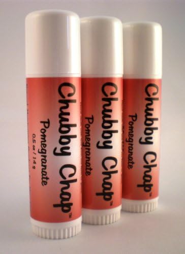 Three (3x) Large Jumbo Chapstick Natural Chapstick - 1/2 Ounce Lip Balm (Pomegranate)-Velvo Beauty