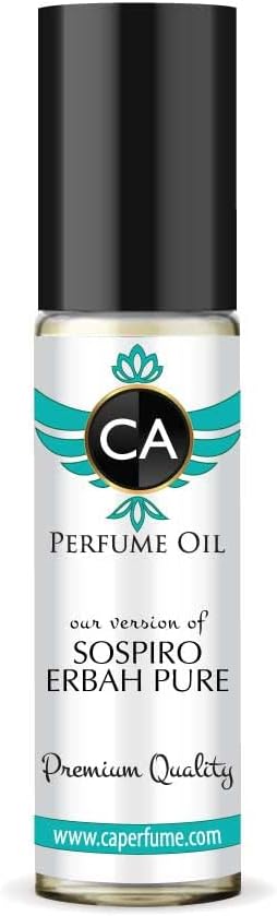 CA Perfume Impression of Erbah Pure For Women & Men Replica Fragrance Body Oil Dupes Alcohol-Free Essential Aromatherapy Sample Travel Size Concentrated Long Lasting Roll-On 0.3 Fl Oz/10ml-Velvo Beauty