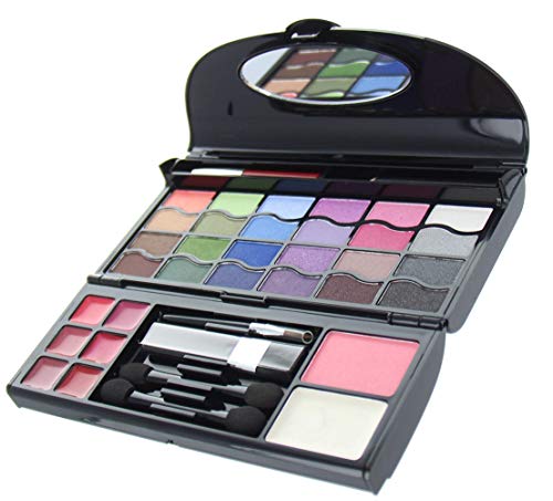 ETA 34 Runway Colors Complete Makeover Kit With Brushes Eye Pencil And Mirror 2.4 oz-Velvo Beauty
