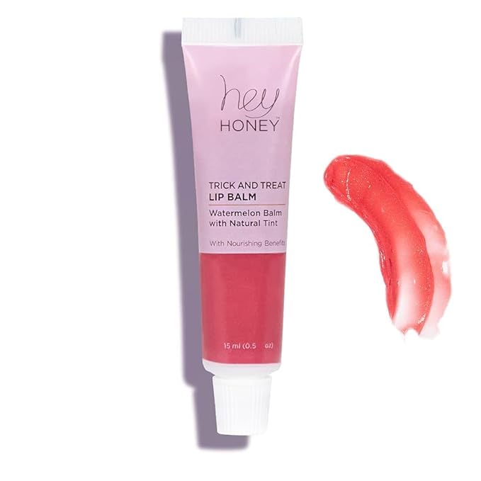 Hey Honey Trick and Treat Watermelon Plumping Lip Balm, 2 In 1 Natural Tint with Hydrating & Moisturizing Properties-Velvo Beauty