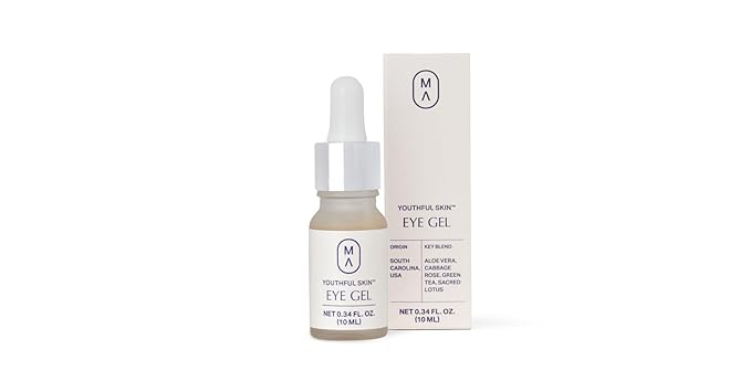 Youthful Skin Eye Gel 0.34 oz | Ayurvedic Under-Eye Treatment | Reduces Dark Circles & Puffiness | Hydrates and Tones | With Aloe Vera, Green Tea, Sacred Lotus-Velvo Beauty