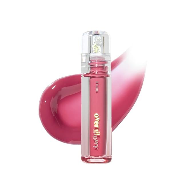 ETUDE Over Glowy Lip Gloss #6 Taro Berry | Non-Sticky Vegan Lip Tint | Moisturized & Long-lasting Lip Gloss | Daily Stain for Dry Lips, Korean Makeup, K-beauty, Perfect for Gift-Velvo Beauty