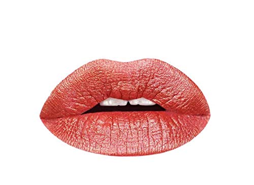 Aromi Copper Metallic Liquid Lipstick | Bronze Lip Color with Shimmery Finish, Long-lasting, Waterproof, Vegan, Cruelty-free, Handmade (Copper Bliss)-Velvo Beauty