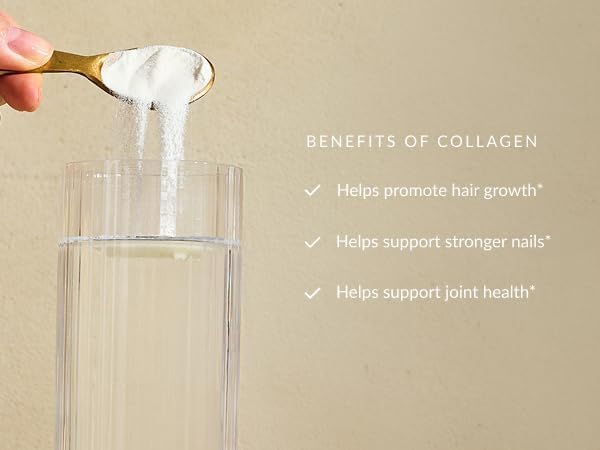 Beam Collagen Powder, Collagen for Women, Collagen with Hyaluronic Acid, Collagen Peptides Type 1 and 3, with Biotin, Grass Fed Bovine, Third-Party Tested, Best for Coffee, Vitamin C, 60 Servings-Velvo Beauty