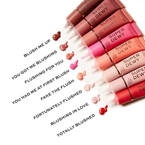 Revolution Beauty, Superdewy Liquid Blush, Richly Pigmented & Buildable, Blendable Formula, Fake The Flush, 0.5 Fl. Oz.-Velvo Beauty