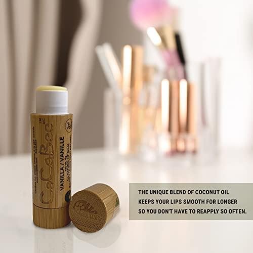 Chapstick Lip Balm Lip Moisturizer For Dry & Chapped Lips 100% Organic Lip Balm For Soft And Shiny Lips Cute And Portable Lip Care Balm for Kids and Women's With Bamboo Packaging (Lime)-Velvo Beauty