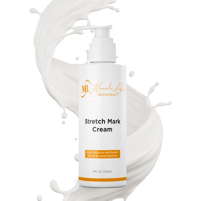 Stretch Mark Cream, Belly Butter & Scar Cream, Skin Care with Active Skin Repair, Stretch Mark Removal, For All Skin Types, 4 Oz - ML Delicate Beauty-Velvo Beauty