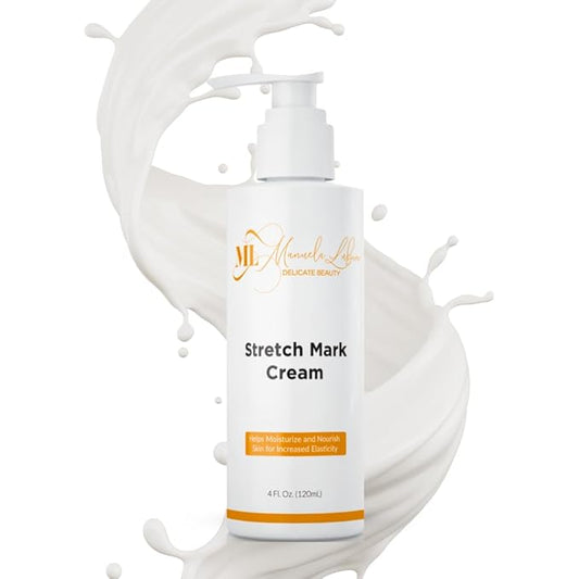 Stretch Mark Cream, Belly Butter & Scar Cream, Skin Care with Active Skin Repair, Stretch Mark Removal, For All Skin Types, 4 Oz - ML Delicate Beauty-Velvo Beauty