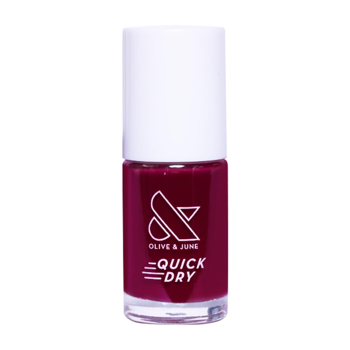 Olive & June Quick Dry Nail Polish | Instant, Fast-Drying, Smudgeproof Color | 15-free, Vegan, Cruelty-Free Formula | Lasts up to 5 Days | Salon-Quality Manicure, Pedicure at Home | Mulberry | Maroon-Velvo Beauty