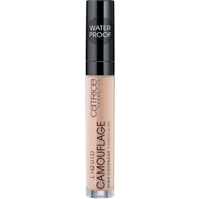 Catrice Liquid Camouflage High Coverage Concealer, Concealer Pen, Lasts 12 Hours, No.020 Light Beige, Nude for Combination Skin, for Blemished Skin, Long Lasting, Vegan, Oil-Free, Waterproof (5ml)-Velvo Beauty