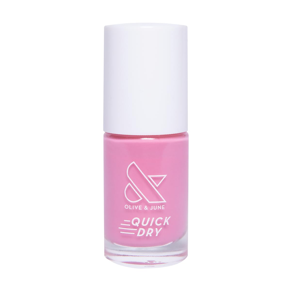 Olive & June Quick Dry Nail Polish | Instant, Fast-Drying, Smudgeproof Color | 15-free, Vegan, Cruelty-Free Formula | Lasts up to 5 Days | Salon-Quality Manicure, Pedicure at Home | Taffy Bright Pink-Velvo Beauty